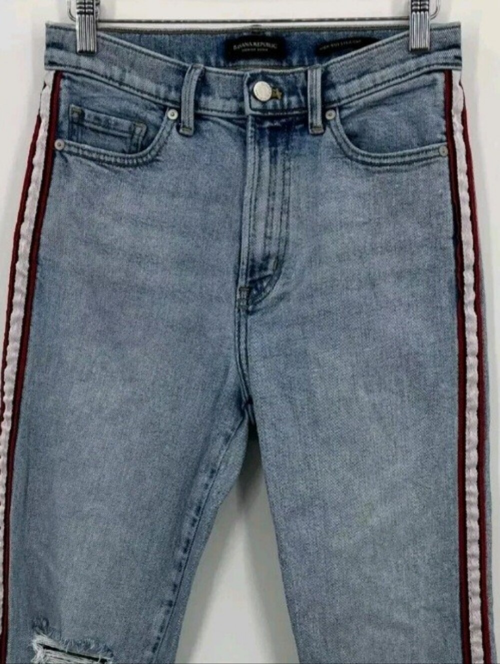 Banana Republic Side Stripe Straight Leg Jeans Size 33